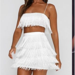 MESHKI fringe 2 piece set